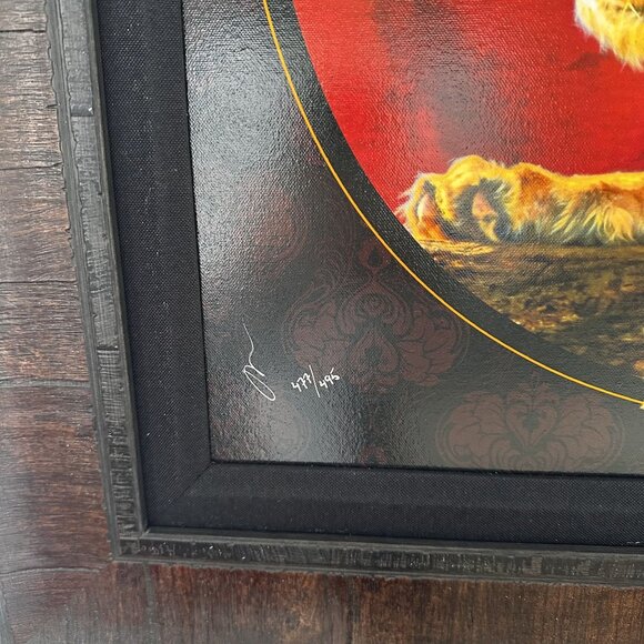 Adam Scott Rote Signed Lion Print "The Wild Ones II" Framed Giclée Art LE 2012 - Picture 6 of 11